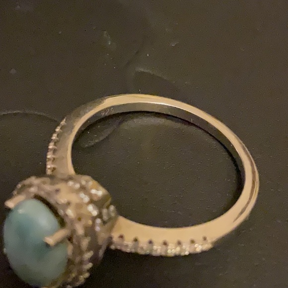 🔥HOT Larimar from the Caribbean Ring Size 8 Retail $229 Pristine Condition - Picture 4 of 5